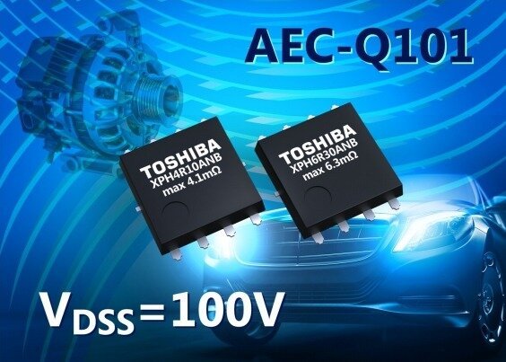 Toshiba stellt neue 100V-n-Kanal-MOSFETs für Automotive-Anwendungen vor